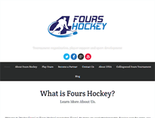 Tablet Screenshot of fourshockey.com